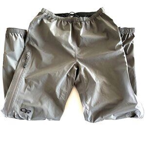 OR Outdoor Research Rain Foray Pants Gray Gore Tex Waterproof Sz S Trail Hiking